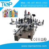 Automatic engine oil jerry can double side labeling machine